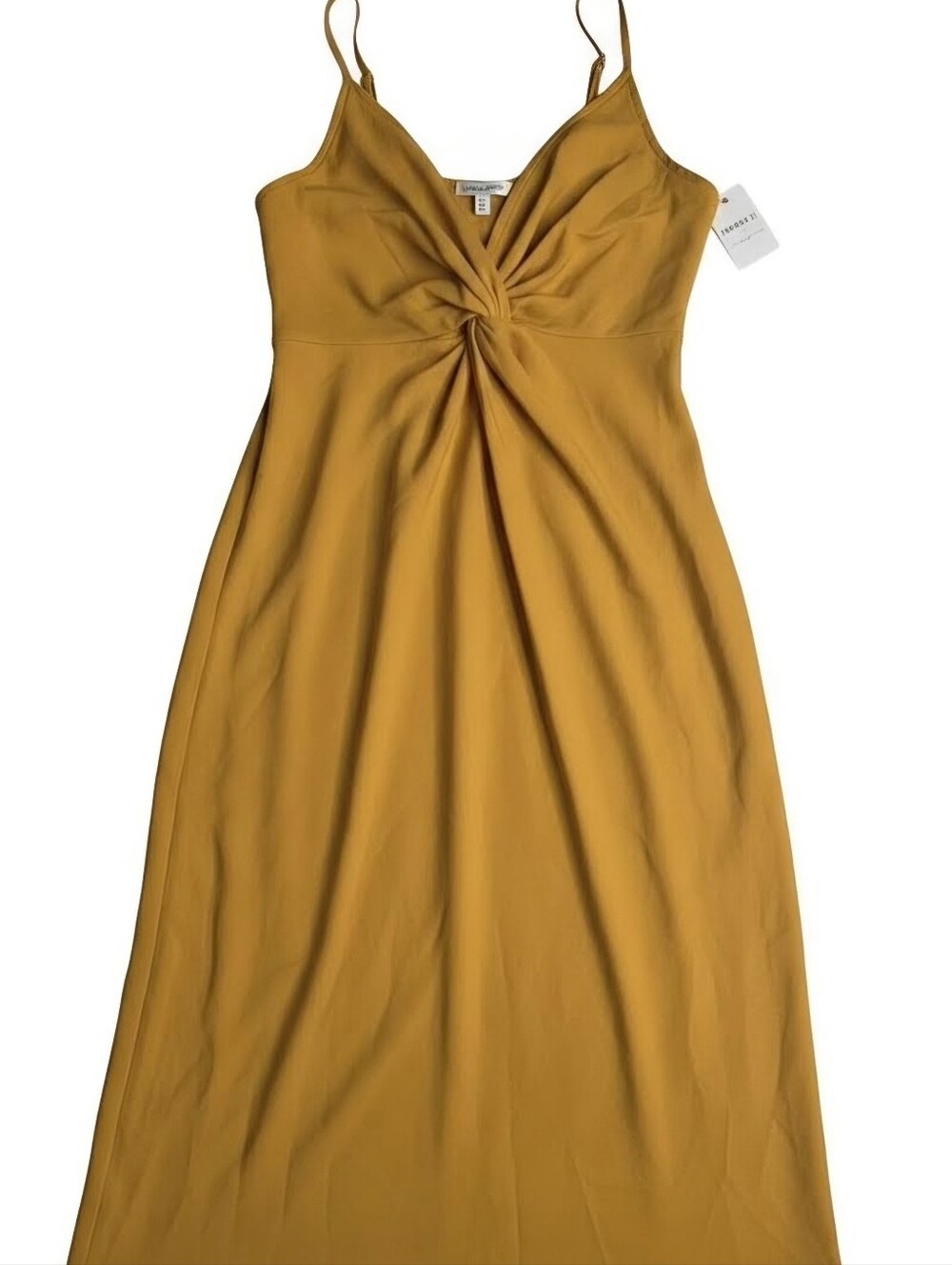 Forever 21 NWT Twist-Front Slip Dress in Mustard XL